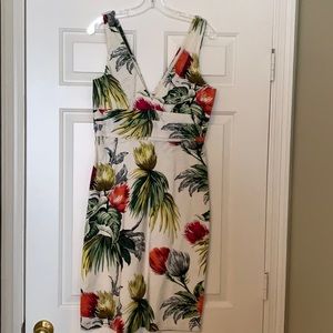 Nicole Miller Collection white print dress
